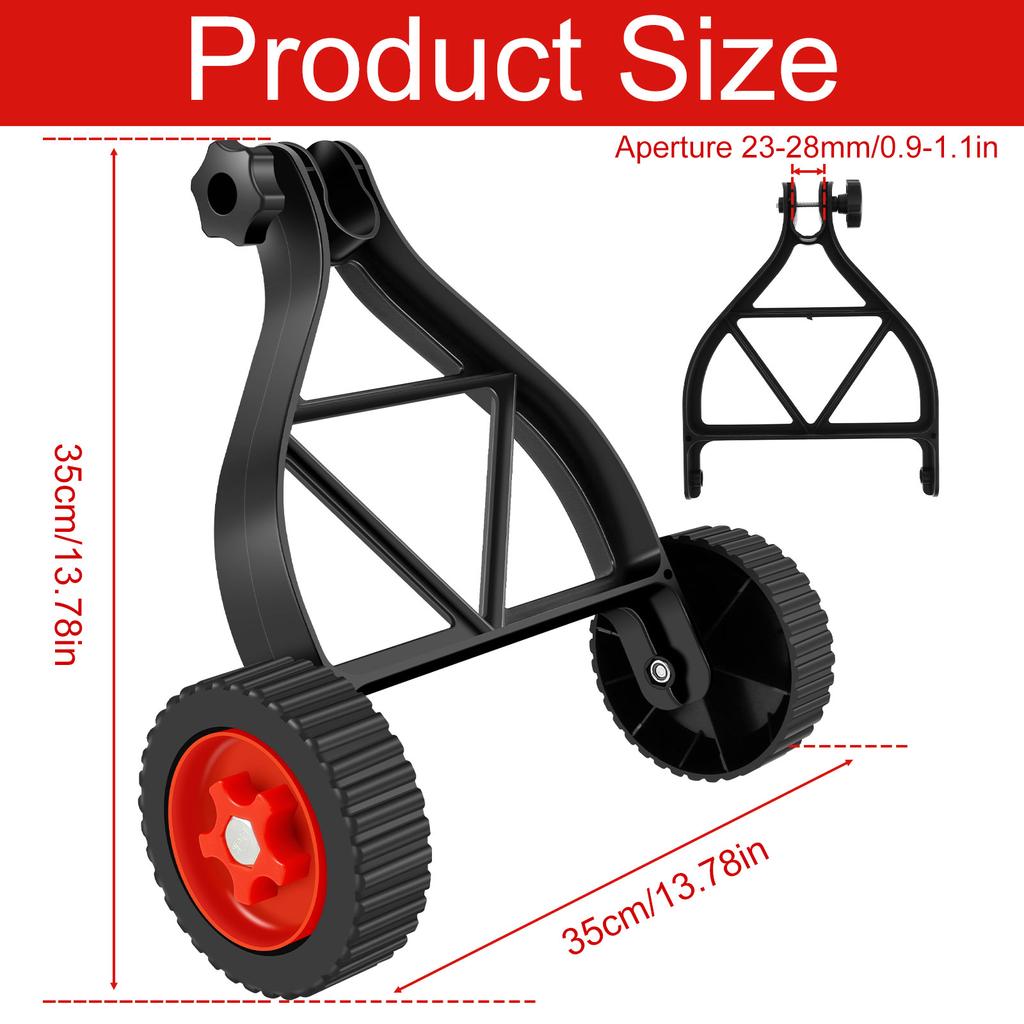Weed Trimmer Support Wheel Adjustable Weed Trimmer Auxiliary Wheels User-Friendly Weed Trimmer Wheel Garden Grass Cutter Parts