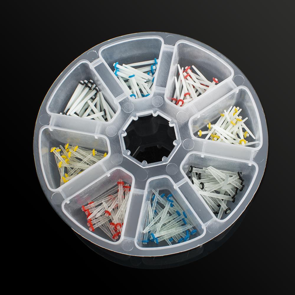 200Pcs Dental Fiber Post Glass Quartz Teeth Restorative 1.2mm 1.4mm 1.6mm 1.8mm Posts