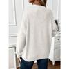 YYFS Moda damska Casual Jesień Zima Jednolity kolor Nadruk Długi rękaw O-Neck Swetry