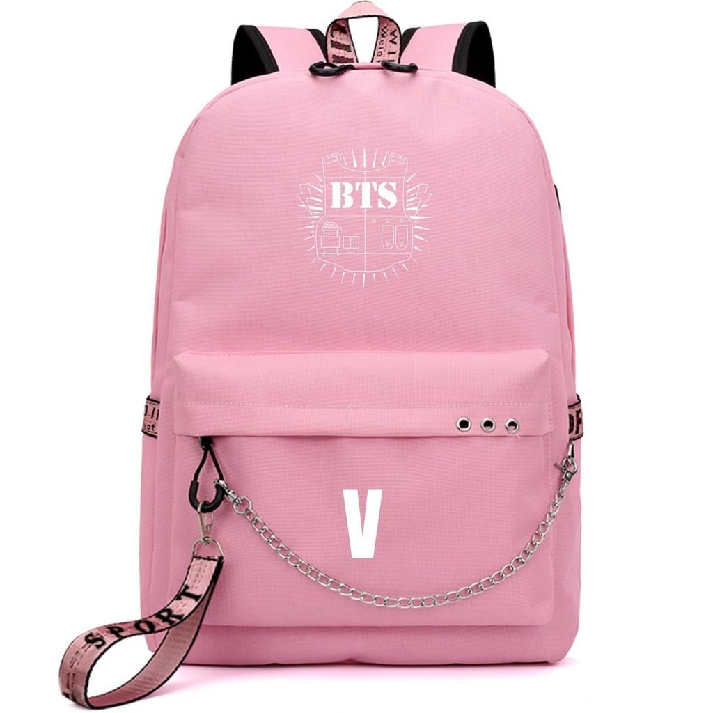 Kpop Bangtan Boys Bts Backpack Usb Charging School Bags Rucksack Bags Travel