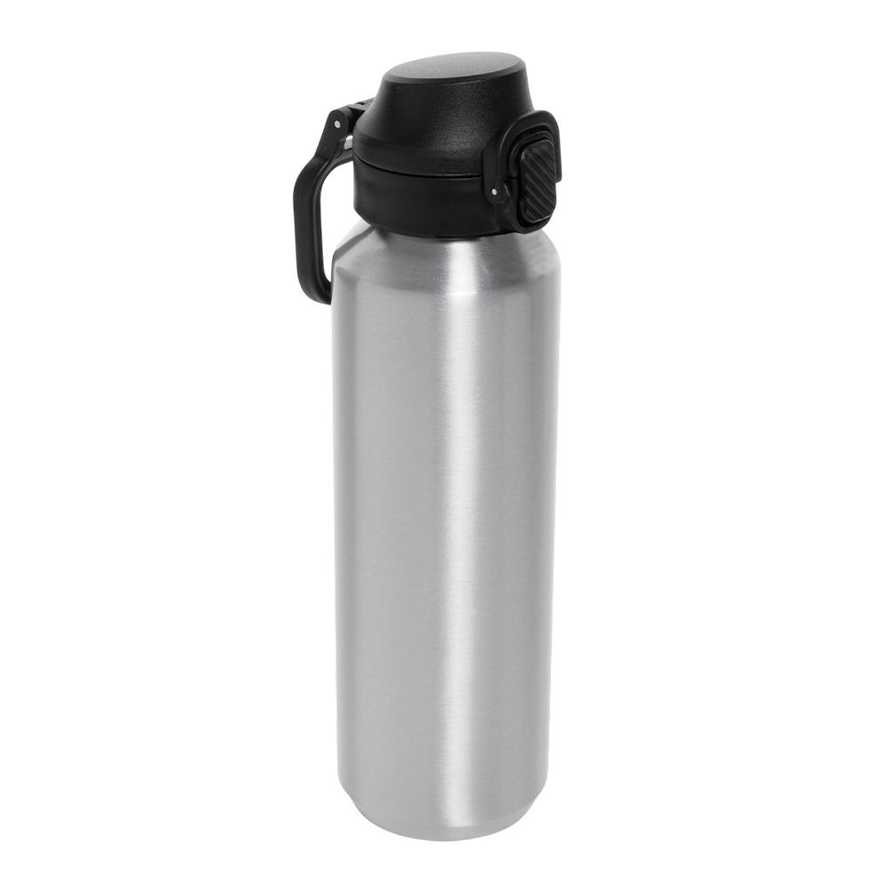 XD Collection Bouteille de sport 600 ml en acier inoxydable recyclé avec verrouillage
