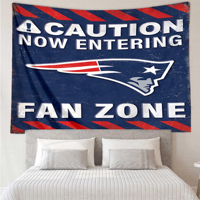 New England Football Team Logo Tapestry Hanging for Bedroom,Livingroom, Playroom,Decor Art Room Wall Tapestry Holiday and Birthday Gifts