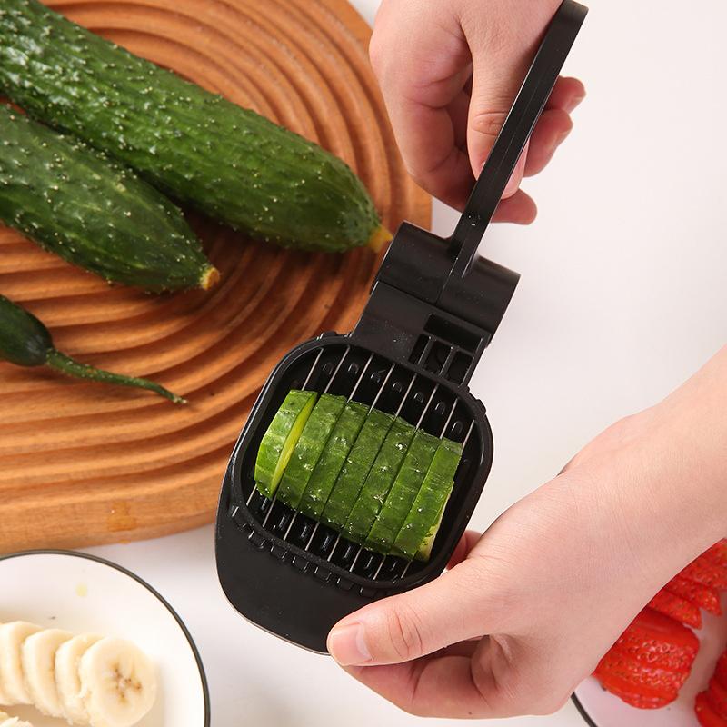 Fruit Slicer, Strawberry, Banana, Kiwi Cutter, Egg Slicer For Hard Boiled Eggs, For Fruit Sausages, Cucumbers, Mushroom Cutter