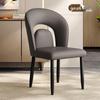 Italian Modern Minimalist Dining Chair, Light Luxury Casual for Dining Table, Hotel, or Mahjong with Backrest.