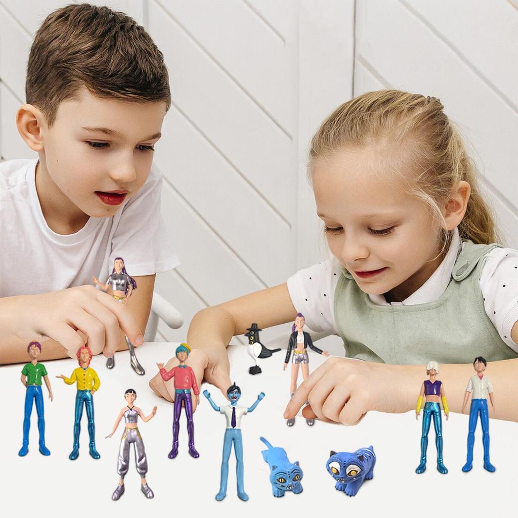 12pcs 3D Celebrity- Action Figure Game Peripheral Doll Model Ornaments