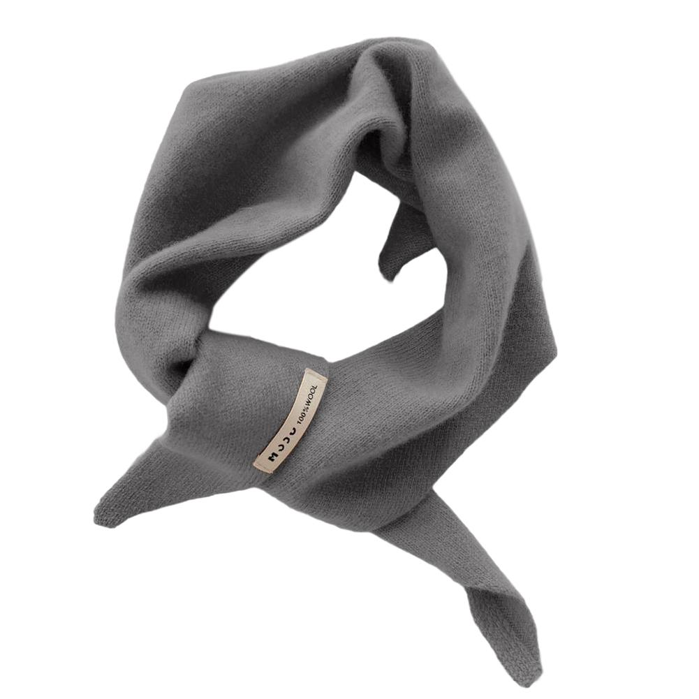 Wolle Dreieckstuch für Damen Britischer Strickpullover Schal Weich Warm Downtown Girl Schal Kleidung Dekorative Stola Accessoires