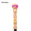Golden Pink Luxury Round Handle Fashion Stick for Party Decorative Walking Cane Elegant Crosier Knob Walking Stick 93cm