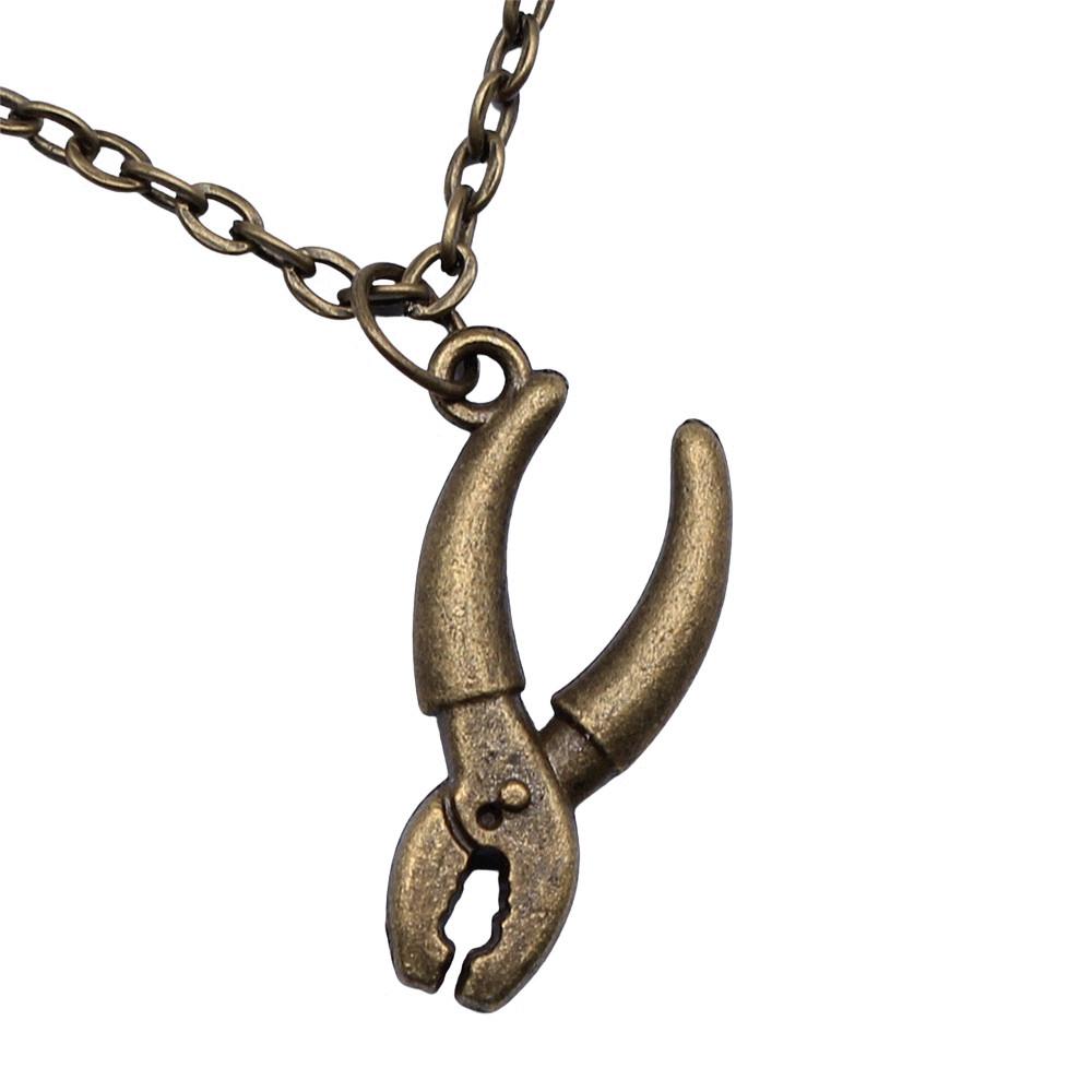 Hair Dryer Charm Necklace Hairstylist Hairdresser Pendant Salon Stylist Gift Jewelry 43cm Chain