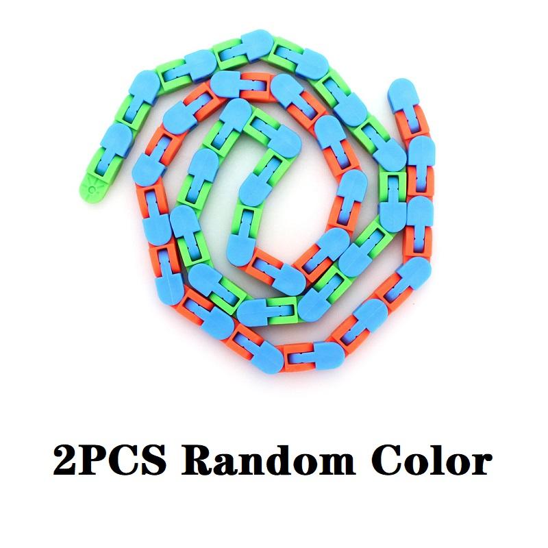 

Игрушки-непоседы дурацкие треки, велосипедная цепь, 24 узла, вращающаяся цепь, антистрессовая игрушка, сжимающая сенсорные игрушки Figet