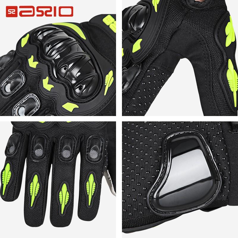 Full Finger Motorcycle Gloves Off-Road Riding Breathable Anti-Slip Impact Protection Unisex Adult Use