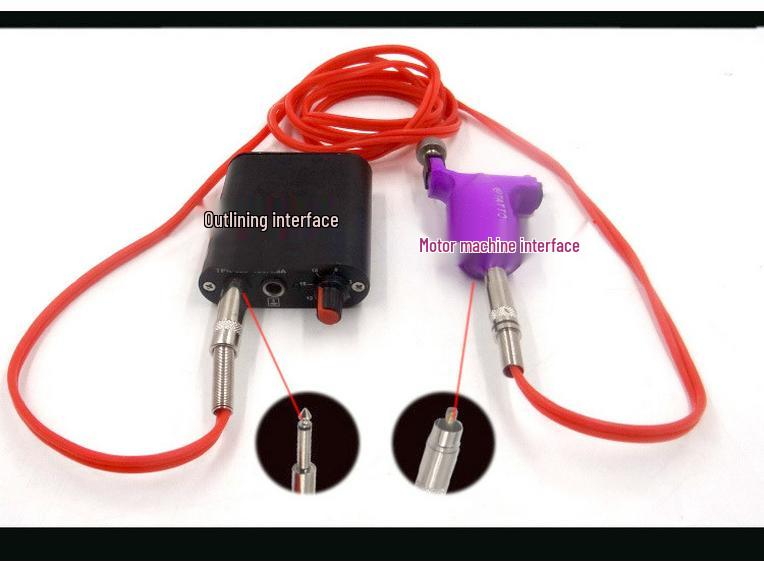 2.4m RCA Soft Silicone Tattoo Machine Direct Plug Hook Line Auxiliary Tool.