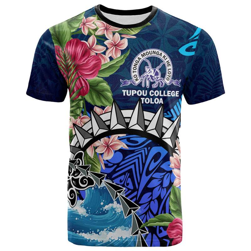 Harajuku Summer 3D The Kingdom Of Tonga Printing T Shirt Oceania Tonga National Day Graphic T-shirts Fashion Mens Clothing Tees