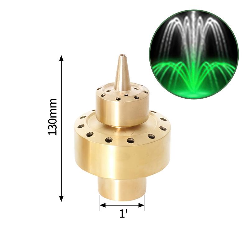 Brass Fountain Nozzles Internal Thread Firework Fountain Universal Direct Jet Nozzle Park Square Landscape Fountain Spinklers