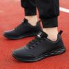 Men Running Shoes Waterproof Leather Sneakers Outdoor Sport Shoes Men Lightweight Walking PU Leather Casual Sports Shoes