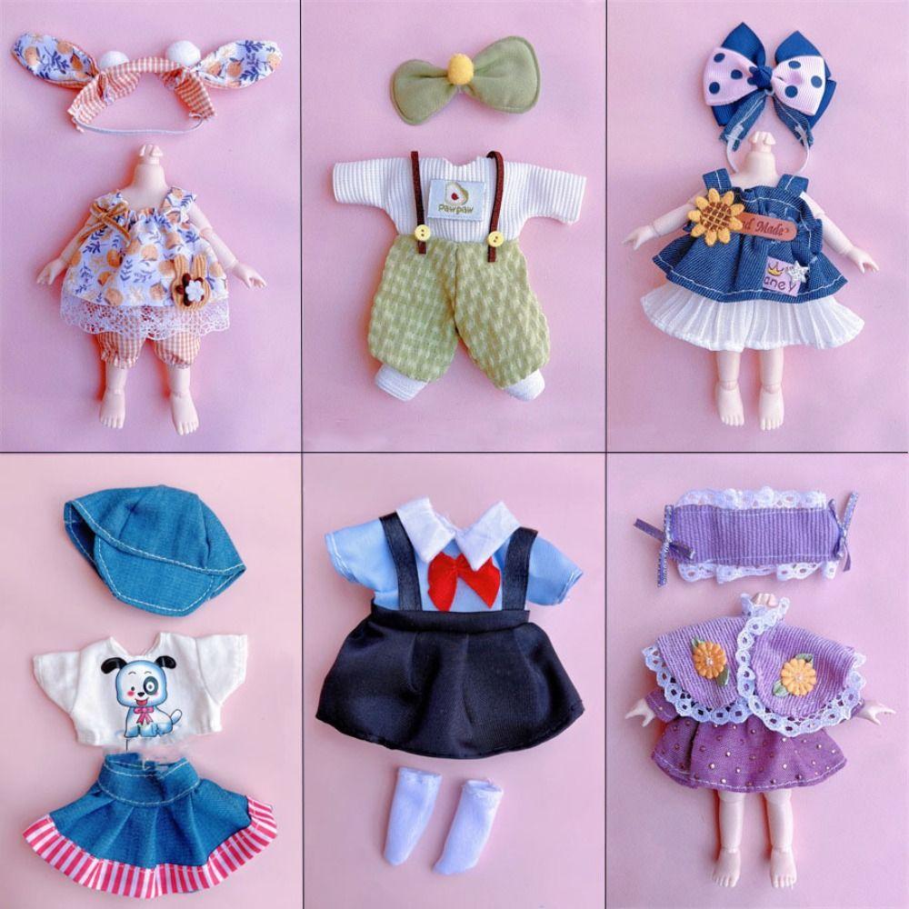 

10 стилів одягу для ляльок Сукні Obitsu 11 Ob11 Doll/ Ob11 Gsc 1/12 Bjd Molly Body 1