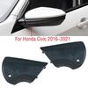 Pair For Honda Civic 2016-21 LH+RH Mirror Base Bottom Lower Cover Lid Cap Shell