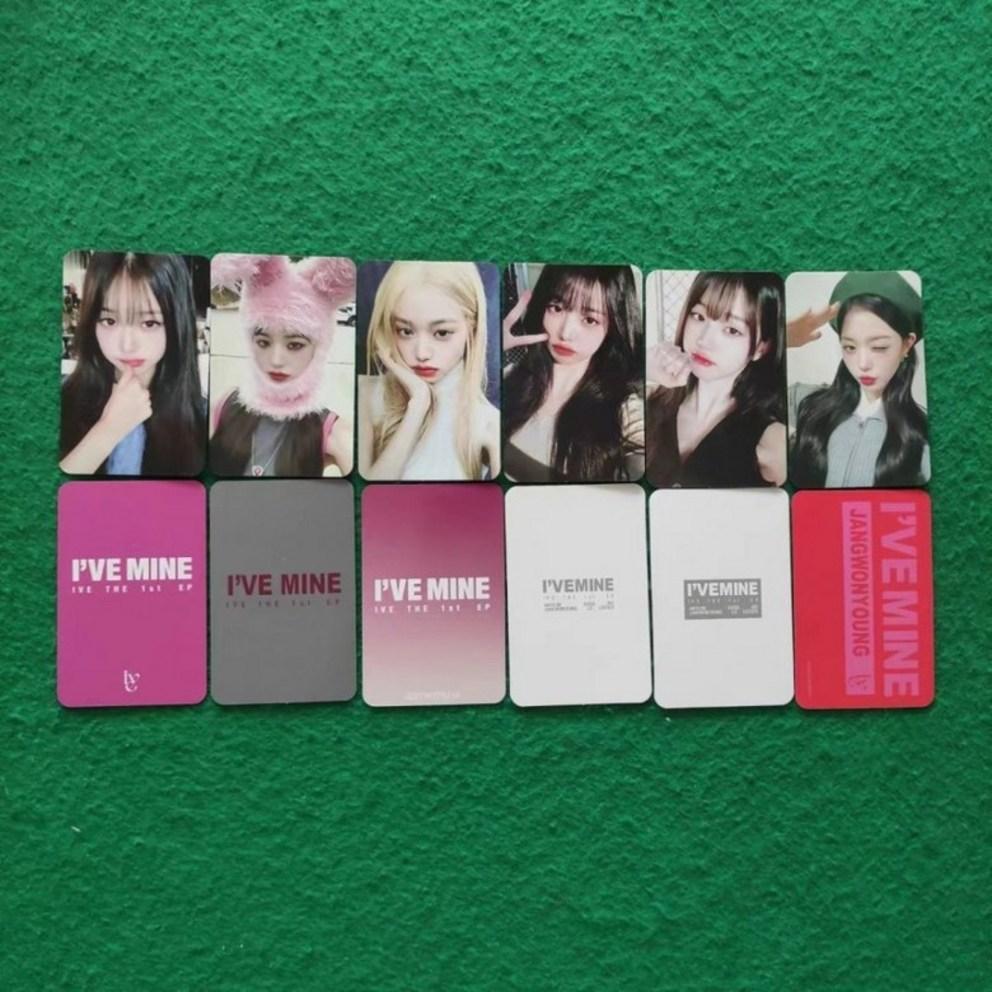IVE Jang Won-young Mini-Album Switch Idol-Merchandise Fotokarte Pyjama-Häschen-Decke Live-Karte WM2.0 Album-Fotokarte 54 Stück
