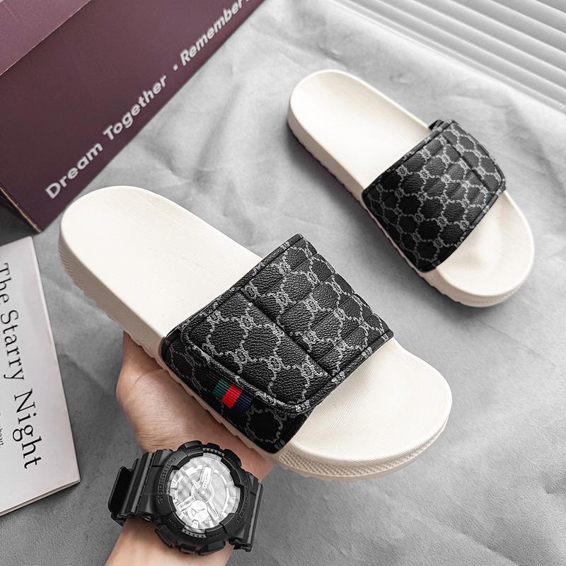 Men's Adjustable Trendy EVA Slippers: High-End, Indoor/Outdoor Summer Style with Magic Tape