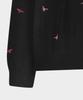 BROOKS BROTHERS Wool Elbow Patch Crewneck Sweater (Black) (Bbwrmmf403)