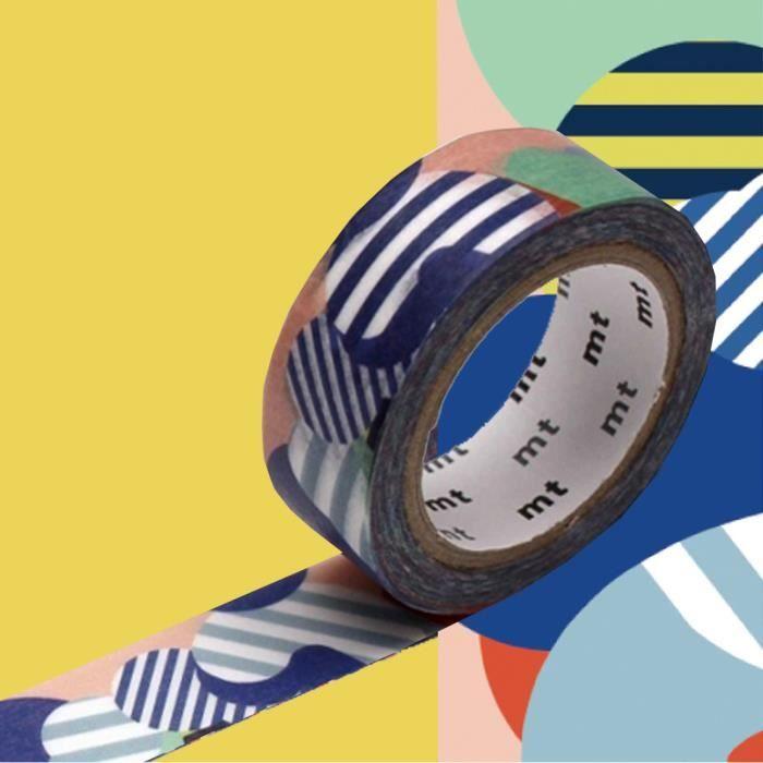 Masking Tape MT x PAPIER TIGRE Motif cloud Multicolore - Assort.