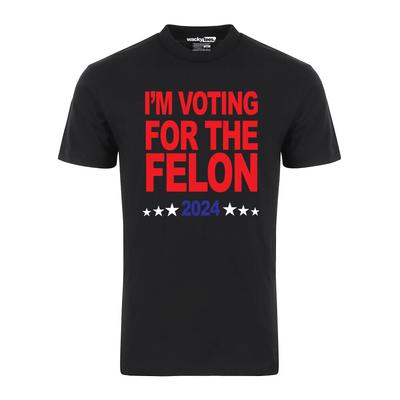 Im Voting For the Felon 2024 Präsidentenwahl Lustiges Grafik-T-Shirt