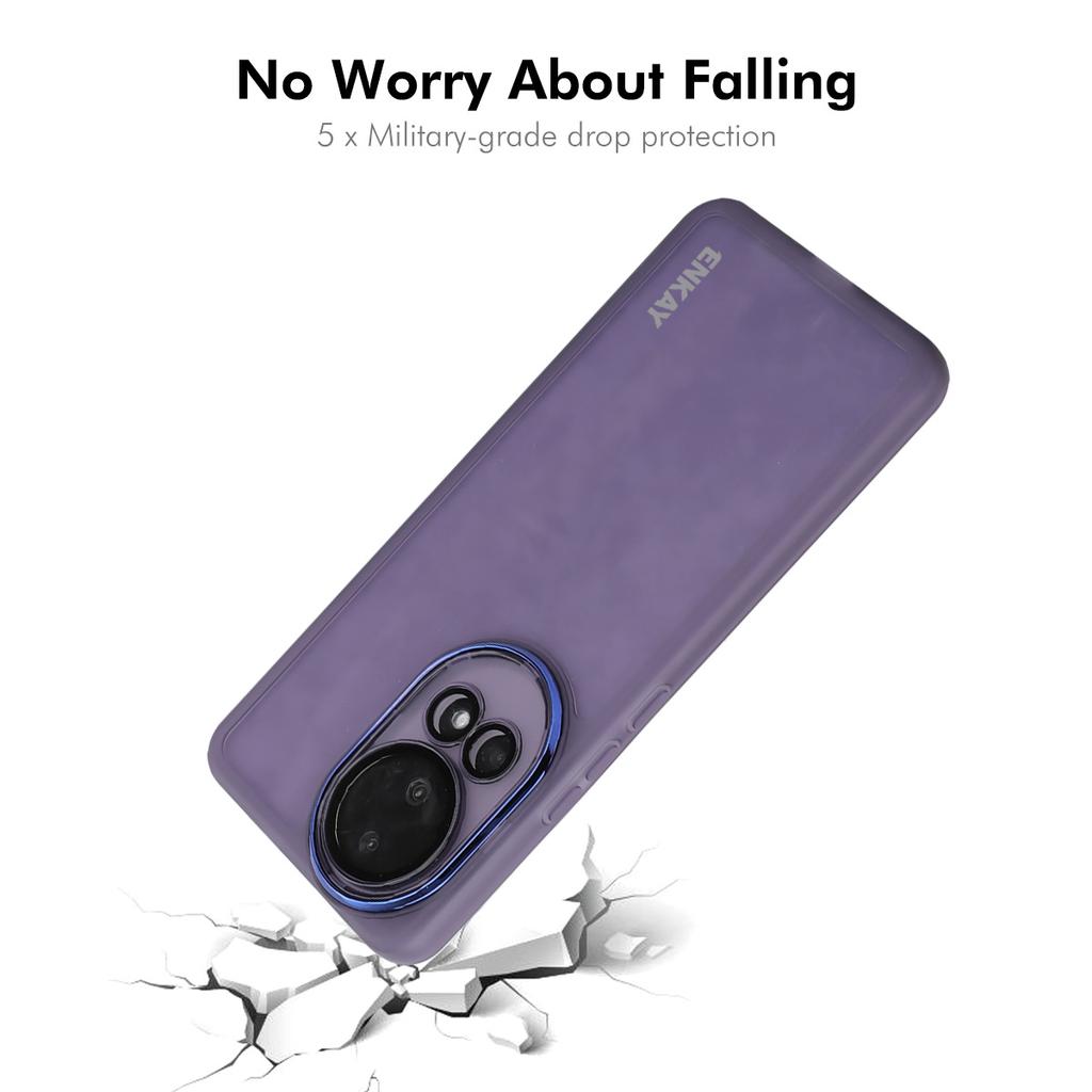 For Huawei nova 12 5G Case Matte TPU Phone Cover with Lens Film+9H Glass Protector