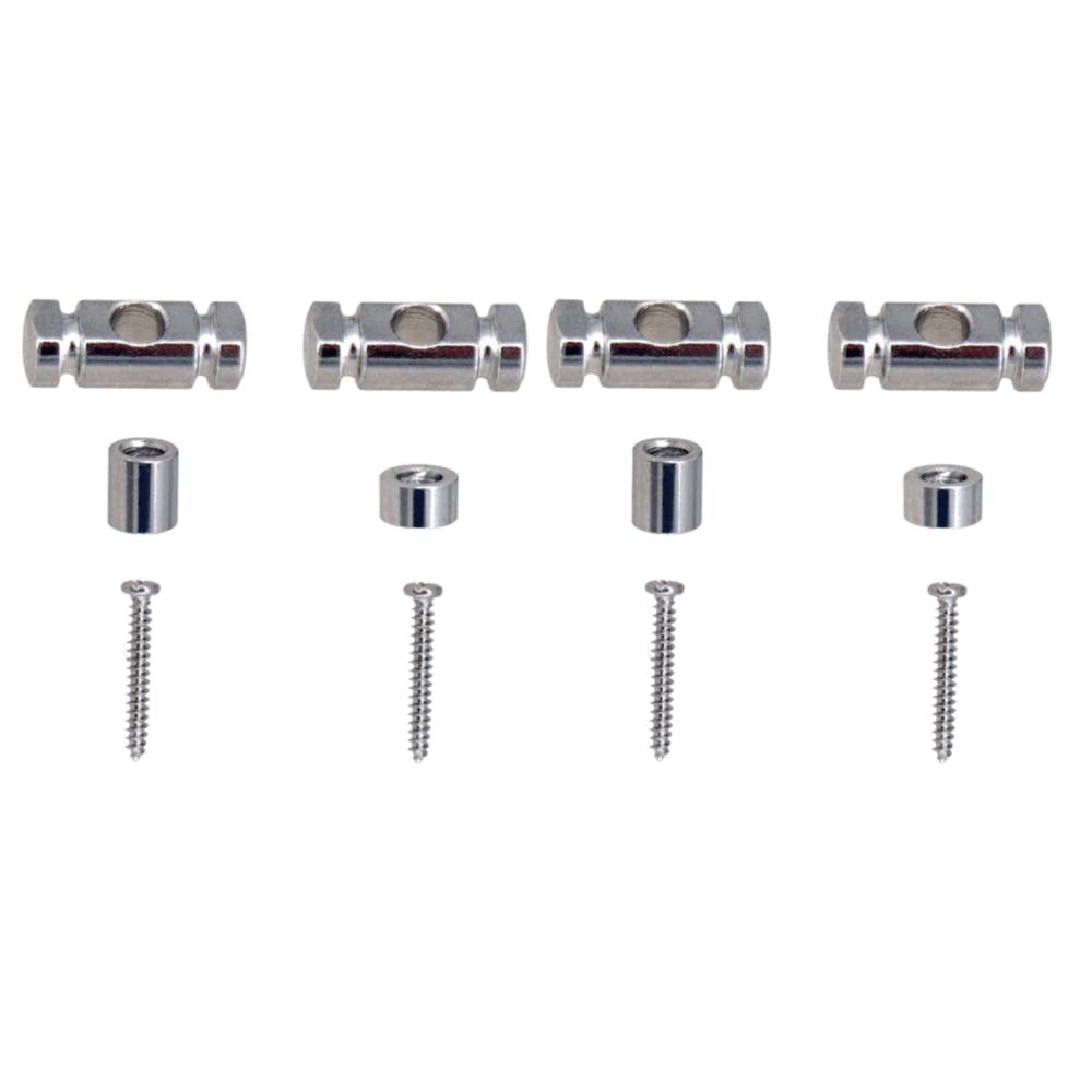 4PCS With Screw Guitar String Retainer Black / Silver / Gold String Guide For Electric Guitars