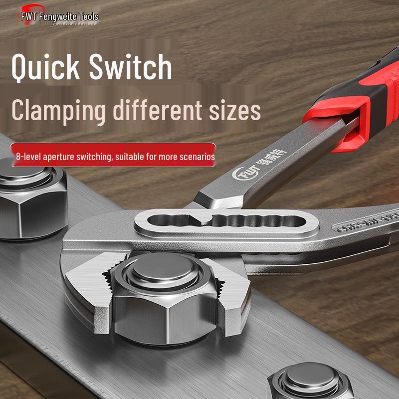 Industrial Multi-Functional Adjustable Pipe Wrench - Quick, Labor-Saving, Large Opening Repair Tool