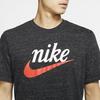 Nike Sportswear Heritage Letter Logo Print Short Sleeve T-Shirt Men Tops Black CK2382-010