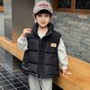 Girls' Winter Down Cotton Vest - Fashionable Thickened Sleeveless Jacket for Baby, Kids, and Teens
