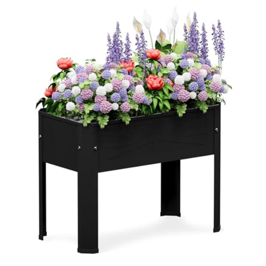 

Raised Garden Bed with Detachable Tall Legs Elevated Metal Planter Box for Growing Fresh Herbs Vegetables Flowers SucculentsOth United States