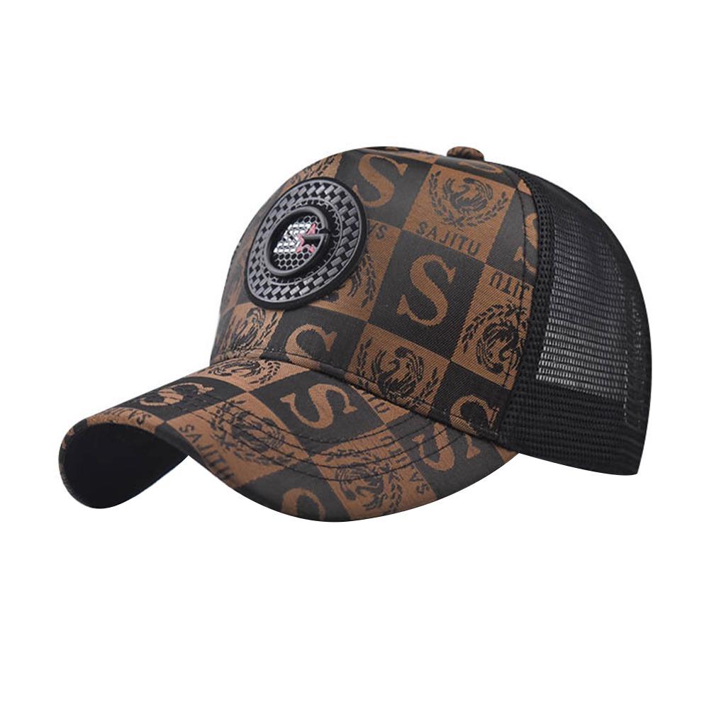 Trendy Embroidery S Men Women Mesh Baseball Cap Sunscreen Casual Sun Visor Hats Breathable Washable Hip Hop Hat