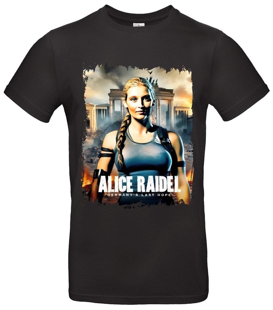 Футболка Alice Weidel Дизайн Lara Croft Германия#039;Унисекс футболка s Last Hope L