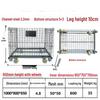 Collapsible Wire Mesh Storage Cage with Wheels