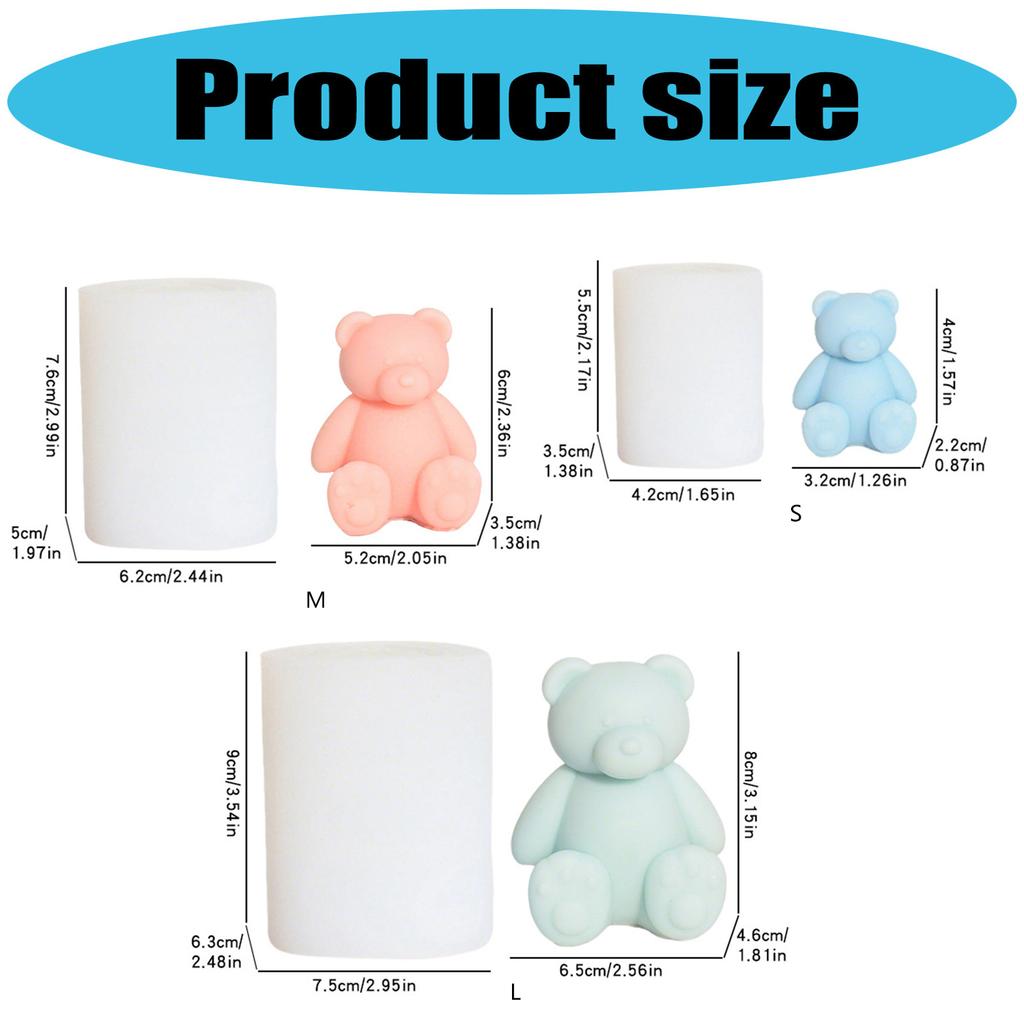 Silikon Bärenform Duftkerzenform Für Heimdekorationen Bastelprojekte Und Künstlerische Kreation Mit Feinem Detail