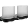 Ravak Chrome X07P1378 Toothbrush Holder, Glass, Matte Black