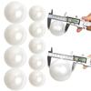 Wedding Backdrop Hanging Decor, Faux Pearl White Round Ball Ornament, DIY Beaded Garland for Ceremony Decoration
