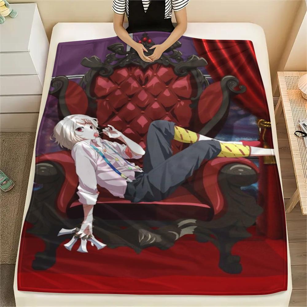 

1Pc Tokyo Ghoul Print Flannel Blanket, High quality Comfortable for All Seasons, Home Decor, Warmth and Comfort, Perfect for Christmas Gifts 80cm x 120cm