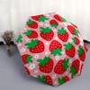1pc Strawberry Pattern Design Umbrella with Plastic Handle,Compact & Stylish,Cartoon Pattern,Outdoor UmbrellaPT339