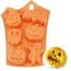 Candy Making Molds Halloween Vivid Practical Creative Silicone Pumpkin Cake Mold Baking Tools Children Gifts YLE006
