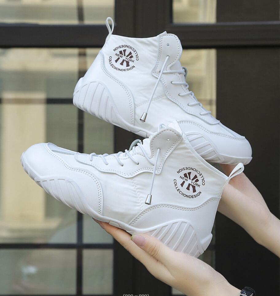 

Весенне-летняя мода Женские зеленые парусиновые кеды с высоким верхом Тонкие дышащие Универсальные Корейский тренд Женские легкие повседневные кроссовки 35 белый