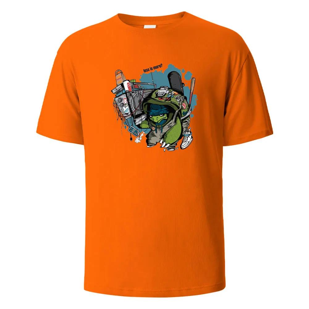 Print T-Shirt Summer Tees For Men Women 100% Cotton O-neck Oversize Casual Short Sleeved Tops