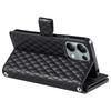 Style 012 for Xiaomi Redmi Note 13 Pro 4G/Poco M6 Pro 4G Zipper Wallet Cover Rhombus PU Stand Phone Case