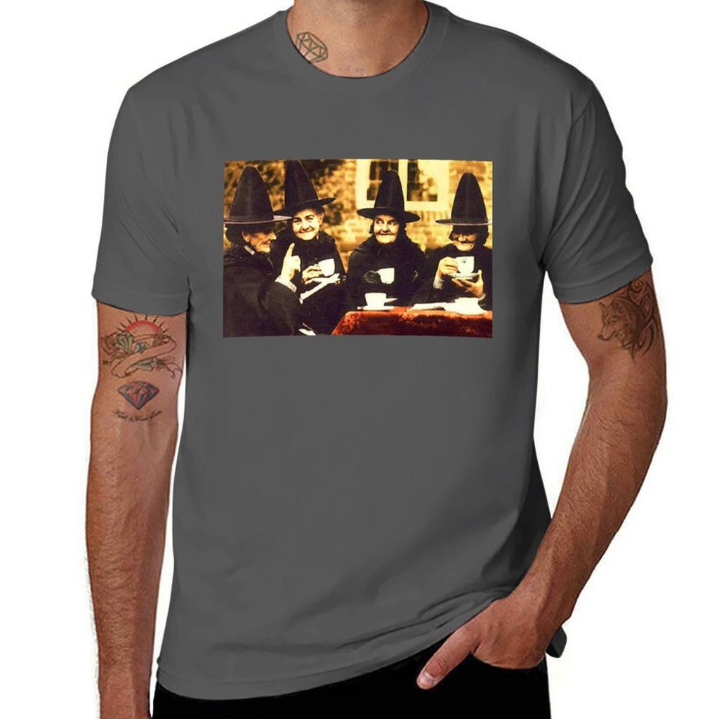 Witches Tea Party  colored Tshirt sublime heavyweights mens plain t shirts