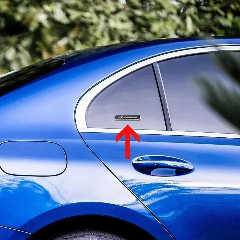 CRI12Pcs Metal Car Sticker Badge Auto Emblem Decal For Mercedes Benz AMG GLE GLS CLS GLC CLA GLA GLK ML C197 R231 W167 W247 W246 CLK