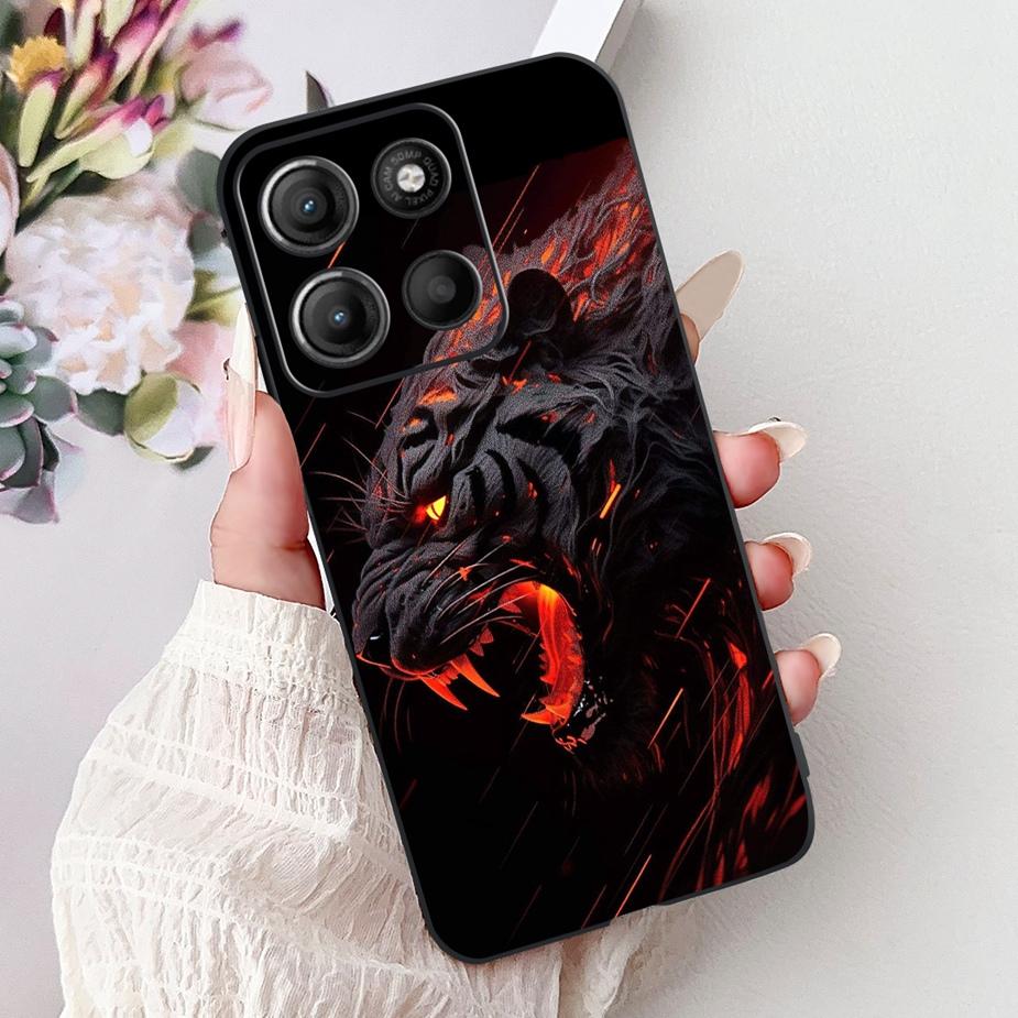 For Motorola Moto G15 Case Stylish Painted Cover Shockproof Soft TPU Phone Case For Motorola G15 G 15 MotoG15 Fundas 6.72'' Capa