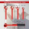 5 Sets of Heavy-duty Key Setting Hinge Clearance Adjustment Tools and Upgraded Hinge Adjustment Functions