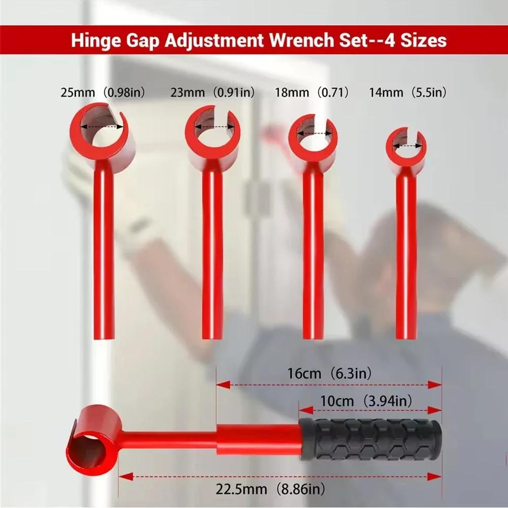 5 Sets of Heavy-duty Key Setting Hinge Clearance Adjustment Tools and Upgraded Hinge Adjustment Functions