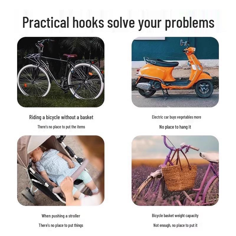 Universal Rotating Double Hook for Stroller - Durable Bag Holder