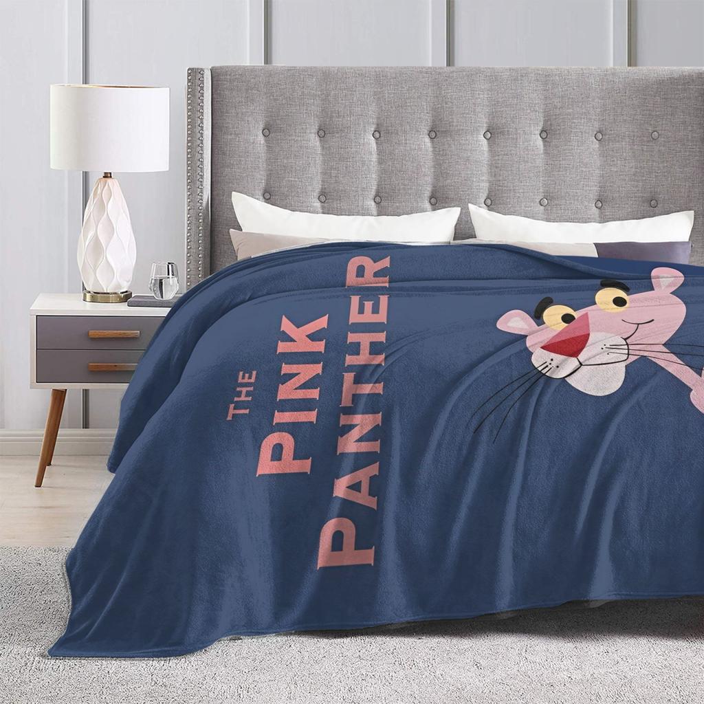 Pinks Panthers Flannel Throw Blankets Blankets for Bedding Car Soft Plush Thin Quilt,